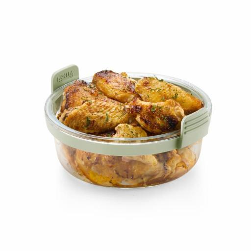 Cesta redonda de vidrio Lékúe para freidora de aire [1]