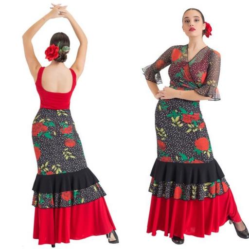 Falda Flamenco - Talla 4 a la 52