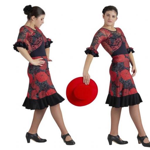 Falda Flamenco - Talla 12 a la 52