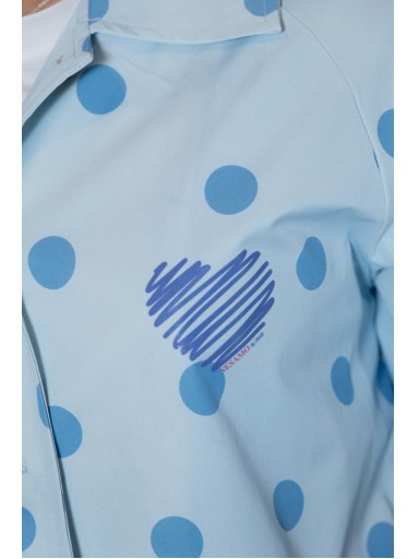 Blazer Impermeable Sésamo Topos Azul [1]