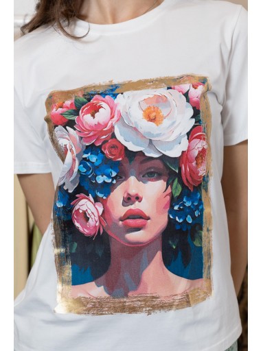 Camiseta Lady Flowers [1]