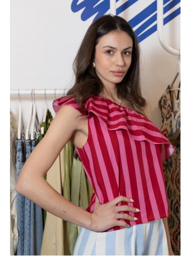 Top Asimétrico Stripes [4]