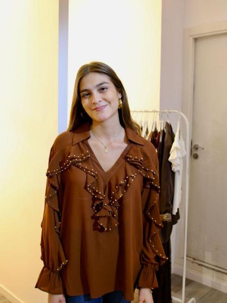 Blusa Taylor Marrón [0]