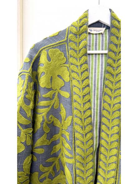 Kimono Suzani Green Lemon [1]