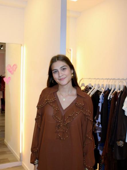 Blusa Taylor Marrón