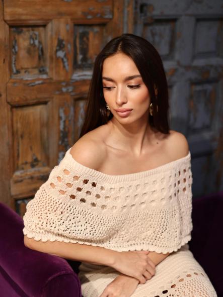 Vestido Bardot Crochet [4]