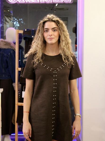 Vestido Ante Tachas [6]