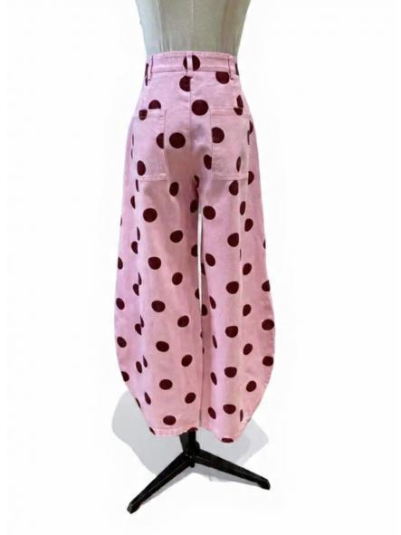 Pantalones Globo Pink Topos [2]