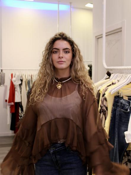 Blusa Trisha Manga Volantes Corta [2]