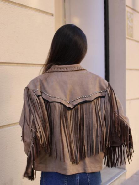 Chaqueta Ante Indian Flecos [0]