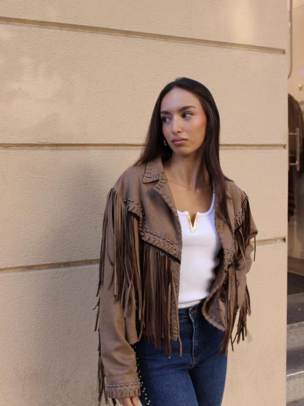 Chaqueta Ante Indian Flecos [1]