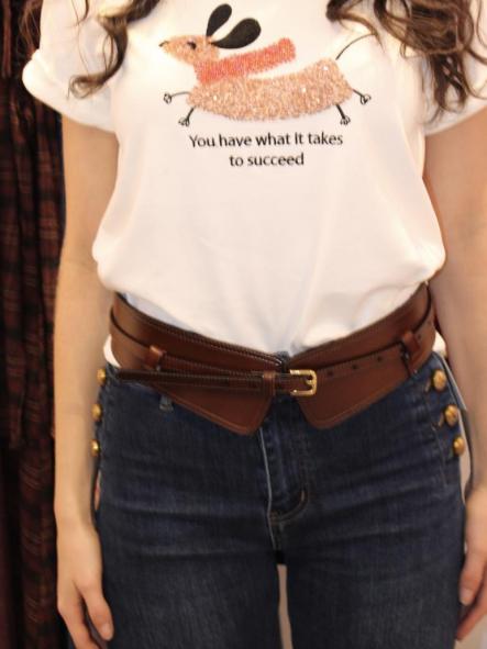 Cinturón Ancho Correa Fina [1]