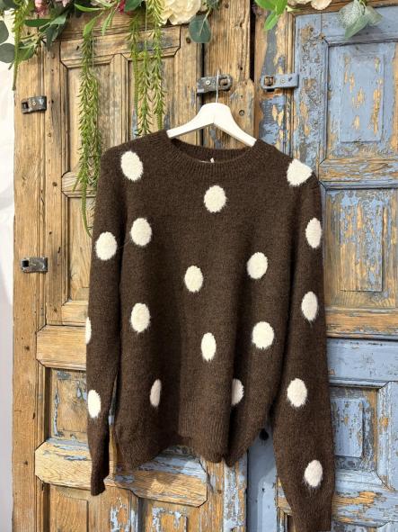 Jersey choco topos blancos [0]