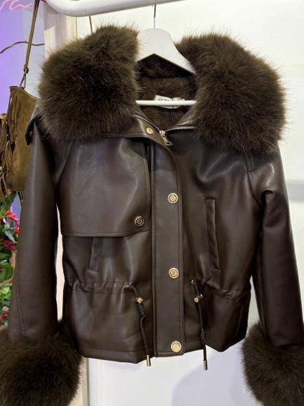 Chaqueta Ecopiel Colomer Choco