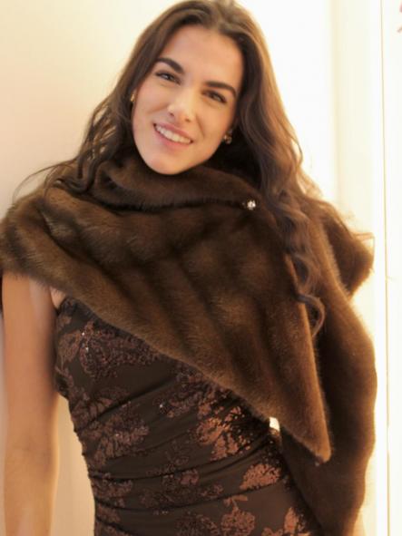  CUELLO PELO BOTON LATERAL DORADO  [1]