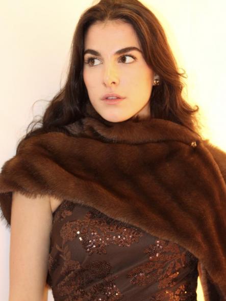  CUELLO PELO BOTON LATERAL DORADO  [2]