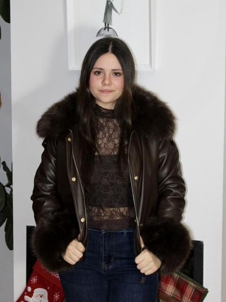 Chaqueta Ecopiel Colomer Choco [1]