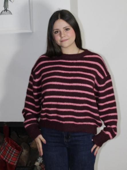 Jersey Marinero Granate-Rosa