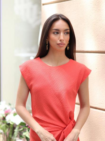 Vestido Nudo Coral [1]