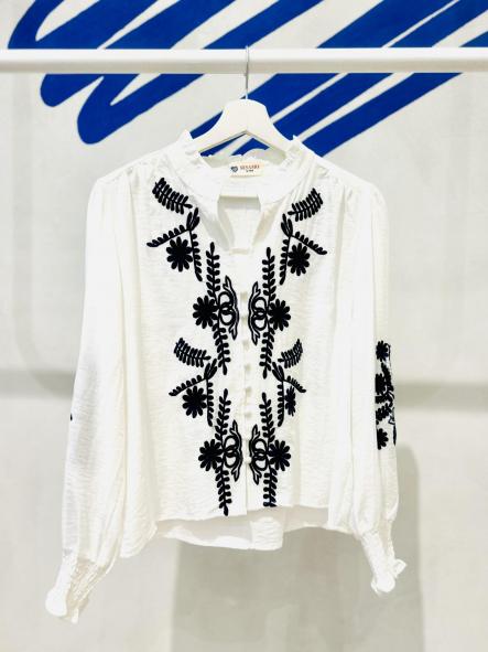 Blusa Sophie Bordada Marino [1]