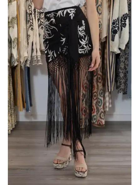 Falda Pantalón Nicole Negro [2]