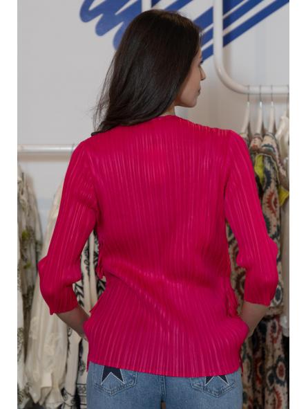 Camisa Miyake Flecos Fucsia [3]