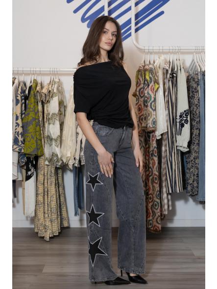 Denim Grey Stars [0]