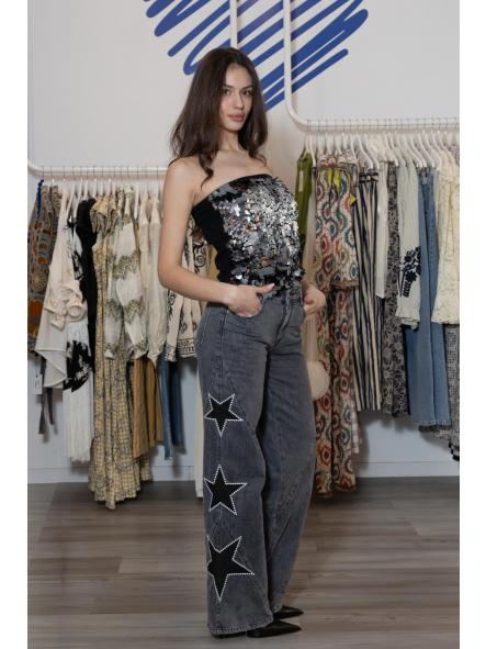 Denim Grey Stars [1]