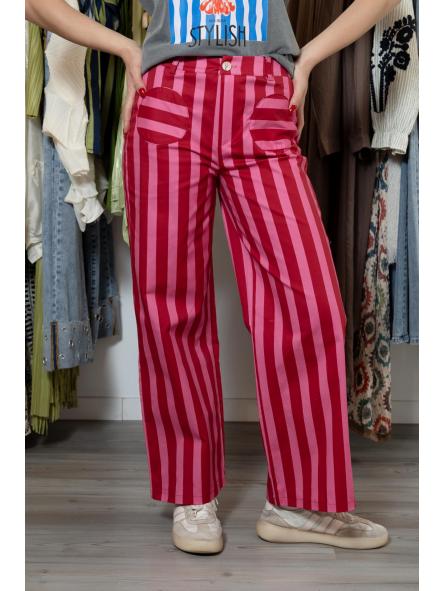 Pantalón Stripes Rosa Rojo [1]