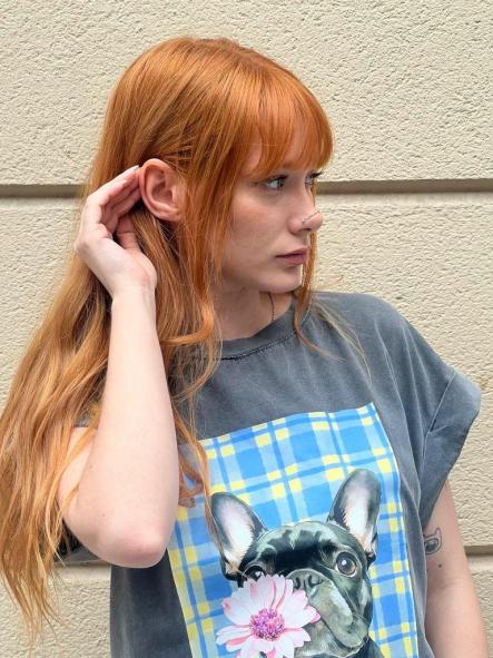 Camiseta Bulldog Flor [2]