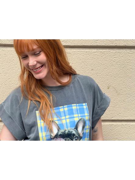 Camiseta Bulldog Flor [5]