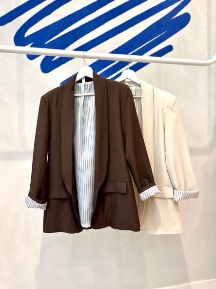 Blazer Vuelta Rayas