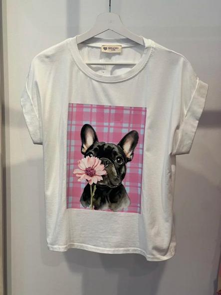 Camiseta Bulldog Flor [4]