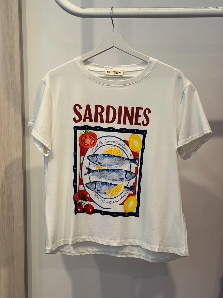 Camiseta Sardinas Tomate y Limón