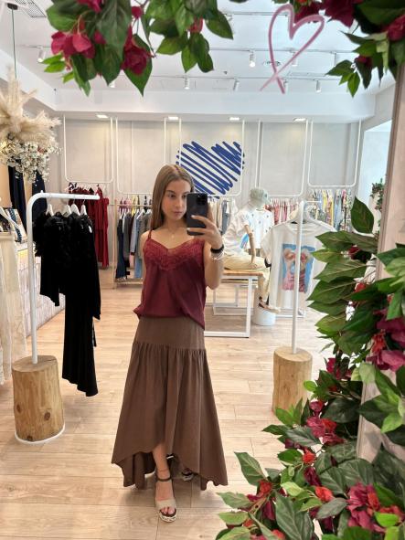 Falda Capri Marrón [1]
