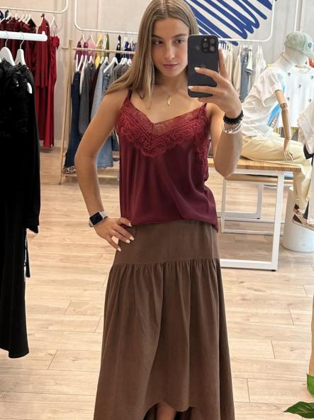 Falda Capri Marrón [2]