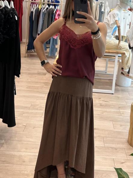 Falda Capri Marrón [3]