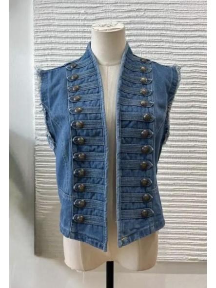 Chaleco Napoleónico Denim