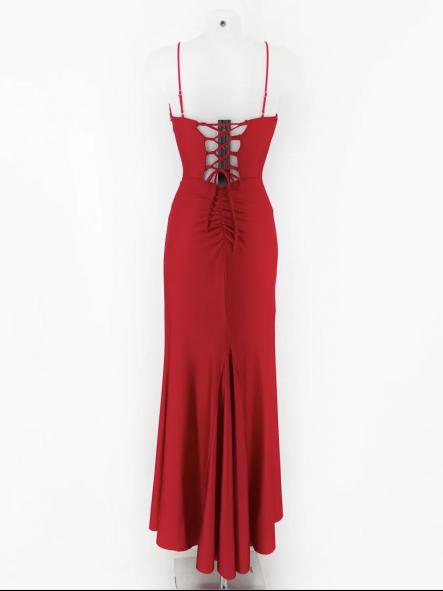 Vestido Corset Nudo Vino [1]