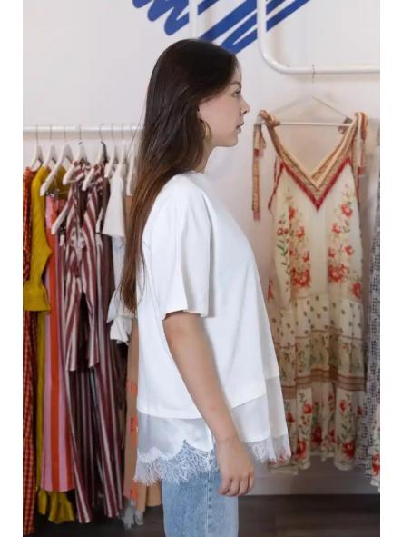Camiseta Encaje Blanca [3]