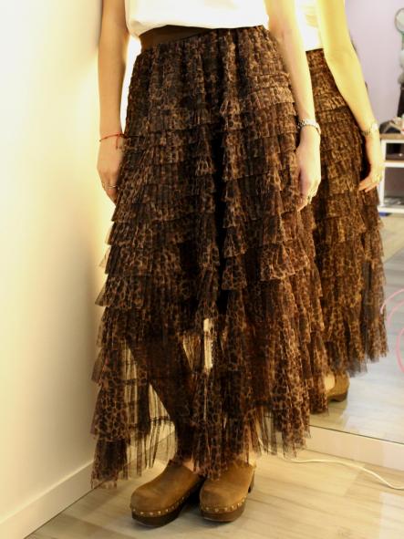 Falda Tull Leopardo [0]