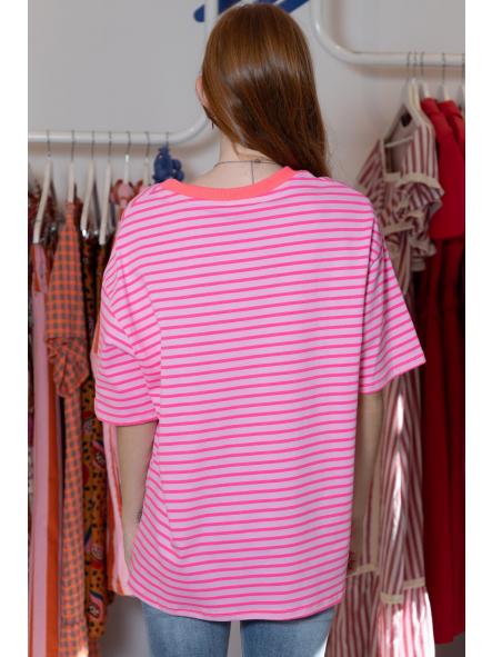 Camiseta Sésamo Rosa Fluor [2]
