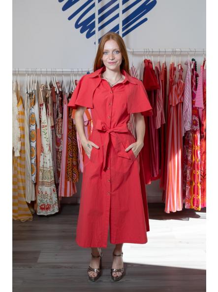 Vestido Capa Rojo [0]