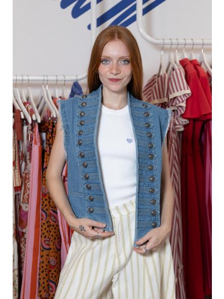 Chaleco Napoleónico Denim