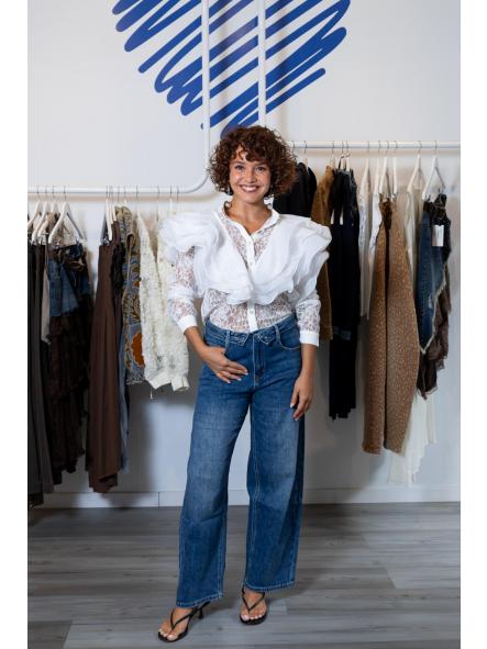 Denim Cinturilla Doblada