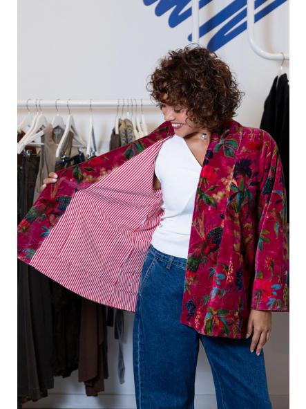 Kimono Velvet Fucsia [1]