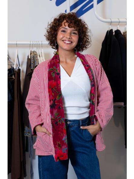 Kimono Velvet Fucsia [3]