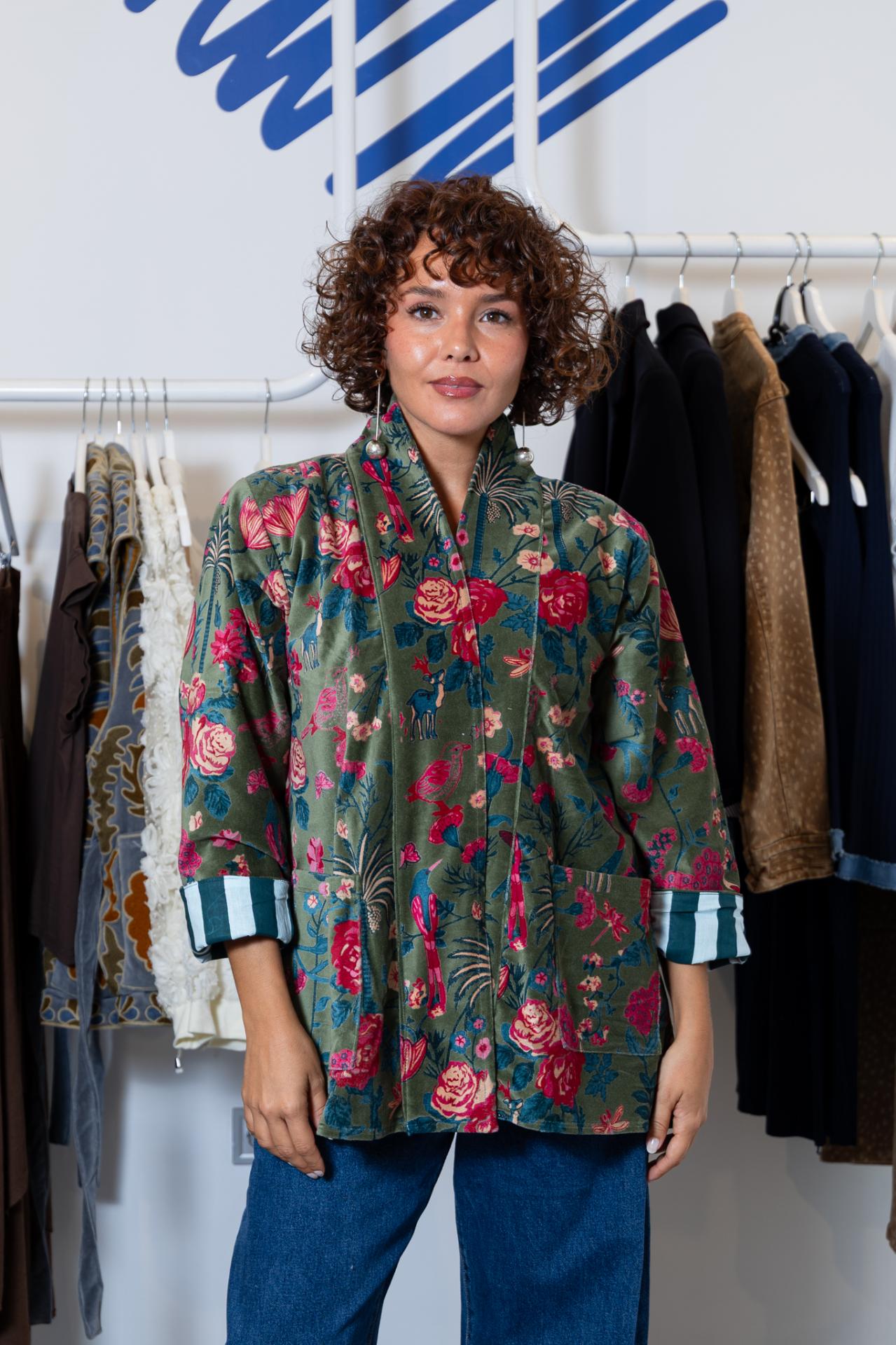 Kimono Velvet Verde