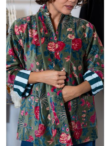 Kimono Velvet Verde [3]