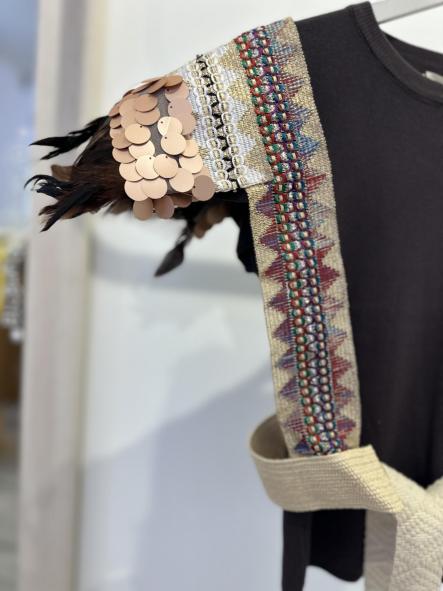Chaleco Etnico con Plumas [2]
